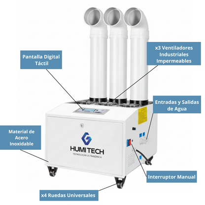 Humidificador Ultrasónico 63 L/h